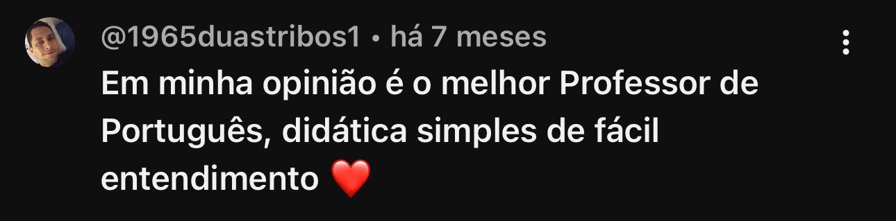 Depoimento de aluno 3